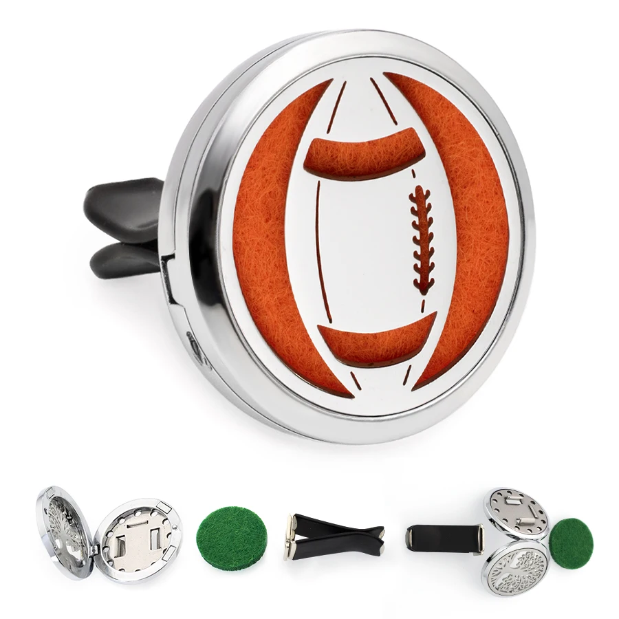 New designs angel wings shell football Diffuser locket removable Car Vent clip Essential Oil Perfume locket Magnetic 10 Pads
New designs angel wings shell football Diffuser locket removable Car Vent clip Essential Oil Perfume locket Magnetic 10 Pads