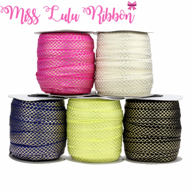 50 Yards/Lot Scales Gold Foil Printed Elastic Ribbon DIY Handmade Hair Band Hair Tie Hair Accessories For Girls
50 Yards/Lot Scales Gold Foil Printed Elastic Ribbon DIY Handmade Hair Band Hair Tie Hair Accessories For Girls