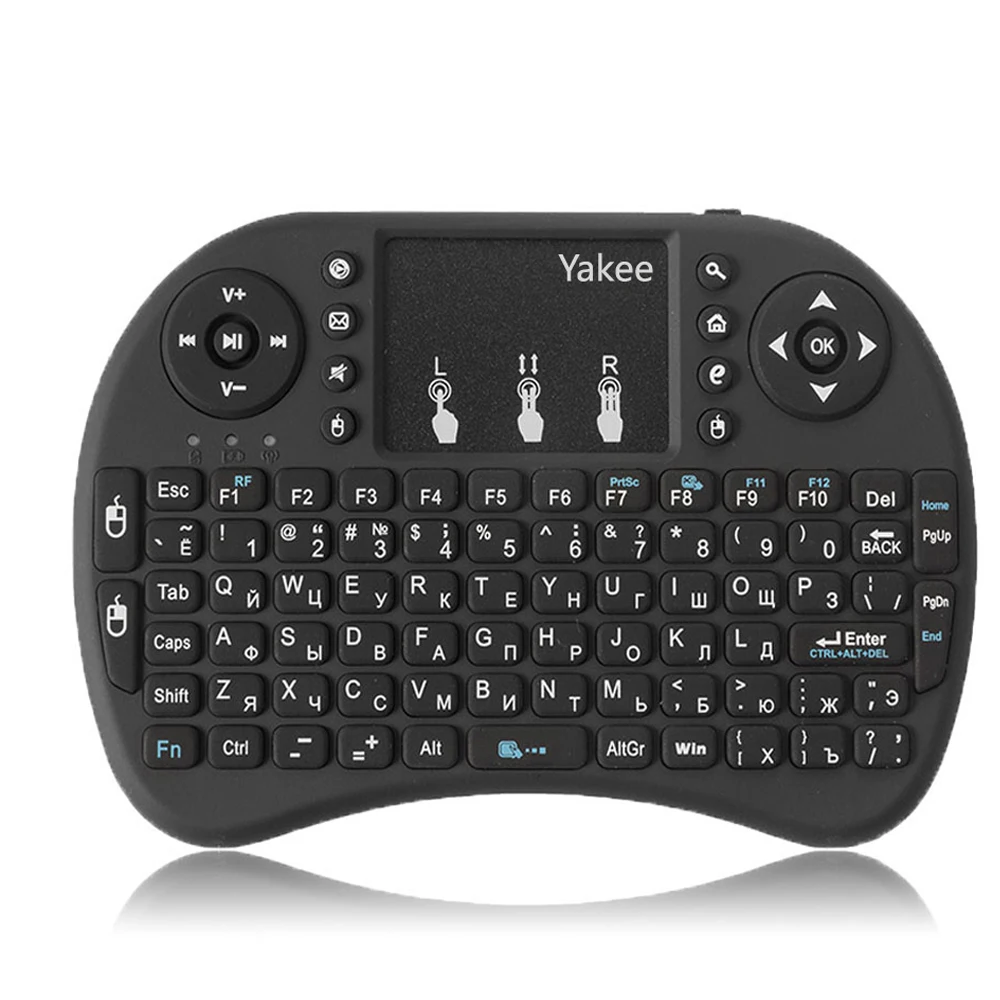 200PCS i8 Wireless Keyboard 2.4GHz English Russian Spain letters Air Mouse Remote Control Touchpad For Android TV Box Notebook
200PCS i8 Wireless Keyboard 2.4GHz English Russian Spain letters Air Mouse Remote Control Touchpad For Android TV Box Notebook