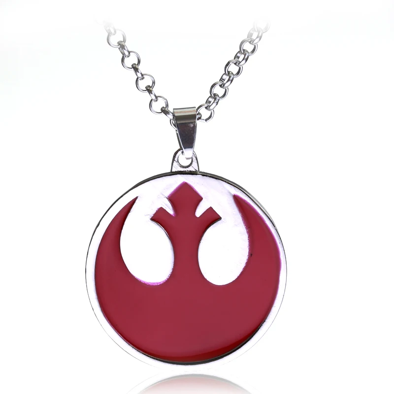 Movie Series Jewelry Star Wars The Rebel Alliance Logo Necklace Silver plated Metal Round Pendant Link Chain Necklace Red Color
Movie Series Jewelry Star Wars The Rebel Alliance Logo Necklace Silver plated Metal Round Pendant Link Chain Necklace Red Color