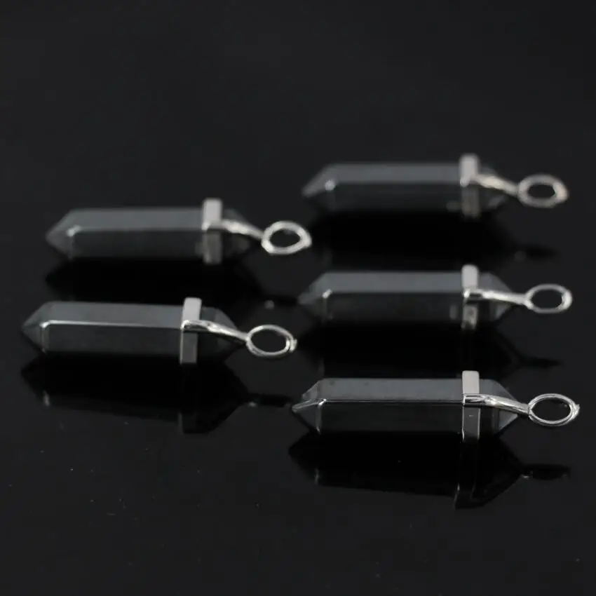 10pcs/lot Black Hematite Hexagon long Point Pendant,Sliver Plated Faceted Hematite double points,Stick Reiki Chakra bead Pendant
10pcs/lot Black Hematite Hexagon long Point Pendant,Sliver Plated Faceted Hematite double points,Stick Reiki Chakra bead Pendant