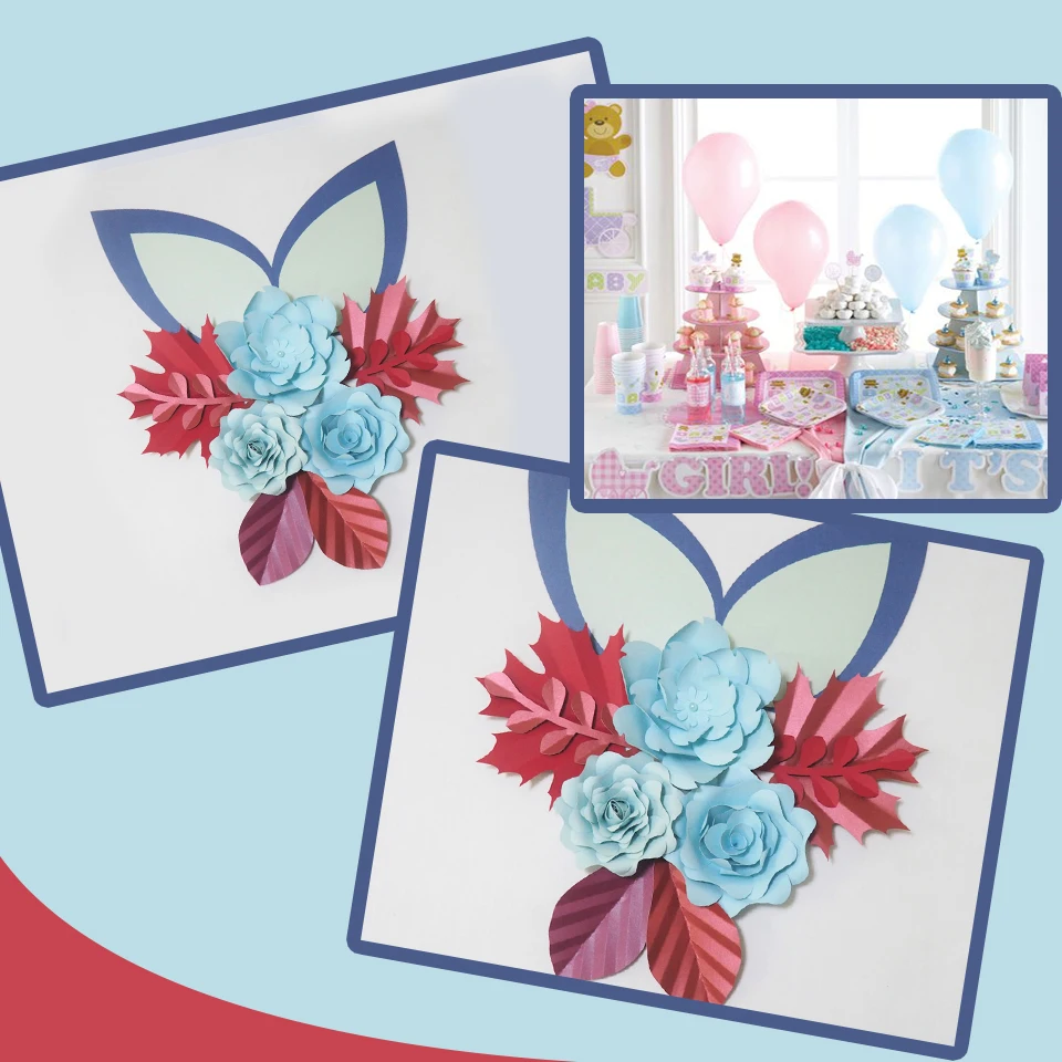 Синие бумажные цветы и листья Cardstock, комплект с ушами для свадебных и торжественных декораций, декор для детской стены, видеоинструкции
Синие бумажные цветы и листья Cardstock, комплект с ушами для свадебных и торжественных декораций, декор для детской стены, видеоинструкции
