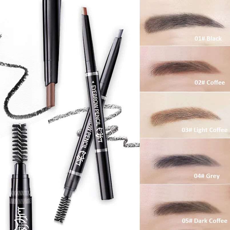 2 in 1 Eye Brow Pencil Tint Cosmetics Natural Long Lasting Paint Tattoo Eyebrow Waterproof Black Coffee Eyebrow Pencil Makeup 
2 in 1 Eye Brow Pencil Tint Cosmetics Natural Long Lasting Paint Tattoo Eyebrow Waterproof Black Coffee Eyebrow Pencil Makeup