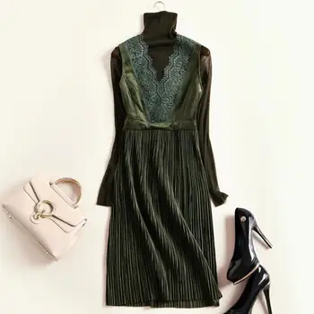 clearance sale European and American women's wear Collared gauze tunic Water soluble lace hundred fold pendulum Vest dress
clearance sale European and American women's wear Collared gauze tunic Water soluble lace hundred fold pendulum Vest dress