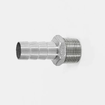 3/4" BSP Male Thread x 25mm Hose Barb Tail 304 Stainless Steel Hex Hose Nipple Barbed Pipe Fitting Connector For Water Oil Air
3/4" BSP Male Thread x 25mm Hose Barb Tail 304 Stainless Steel Hex Hose Nipple Barbed Pipe Fitting Connector For Water Oil Air