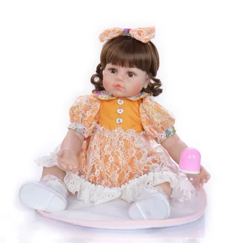 60CM big reborn toddler princess girl doll Silicone vinyl adorable Lifelike Baby Bonecas girl reborn bebe menina 
60CM big reborn toddler princess girl doll Silicone vinyl adorable Lifelike Baby Bonecas girl reborn bebe menina