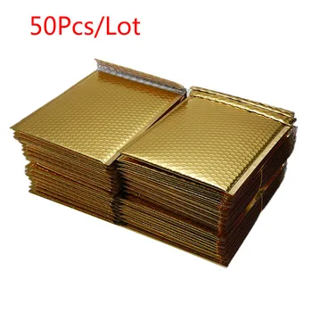 50 PCS/Lot Different Specifications Gold Plating Paper Bubble Envelopes Bags Mailers Padded Shipping Envelope Bubble Mailing Bag
50 PCS/Lot Different Specifications Gold Plating Paper Bubble Envelopes Bags Mailers Padded Shipping Envelope Bubble Mailing Bag