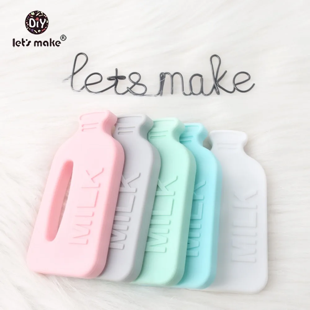 Let's Make Baby Teether 10pc Milk Bottle Nursing Pendant Food Grade Silicone Teether Without BPA Free DIY Crafts Teething Toys
Let's Make Baby Teether 10pc Milk Bottle Nursing Pendant Food Grade Silicone Teether Without BPA Free DIY Crafts Teething Toys