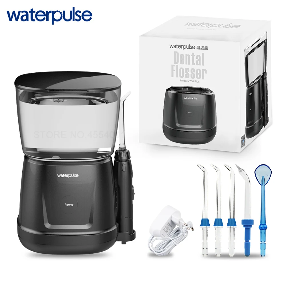 Waterpulse V700 Dental Water Flosser 5 Tips Oral Irrigator 1000ml Capacity Traveler Oral Portable Oral Flosser Deep Cleaning
Waterpulse V700 Dental Water Flosser 5 Tips Oral Irrigator 1000ml Capacity Traveler Oral Portable Oral Flosser Deep Cleaning