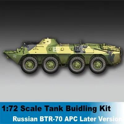 1:72 Scale Tank Model Russian BTR-70 APC Later Version Tank DIY Tank Collection Tank Assembly Building Kit 07138
1:72 Scale Tank Model Russian BTR-70 APC Later Version Tank DIY Tank Collection Tank Assembly Building Kit 07138