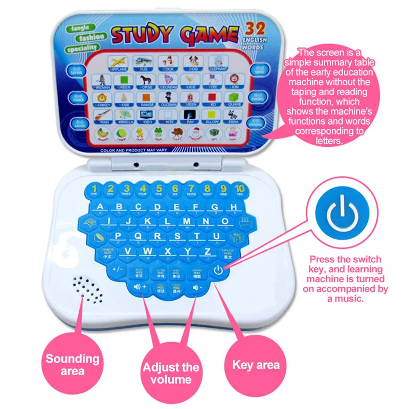 Educational Toys Machine Computer Learning Tablet Random D0F6 Color N8S5