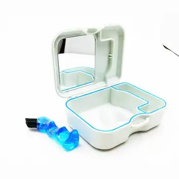 Denture Toothbrush And Mirror Inside, for store and clean false teeth in travelling and at home
Denture Toothbrush And Mirror Inside, for store and clean false teeth in travelling and at home