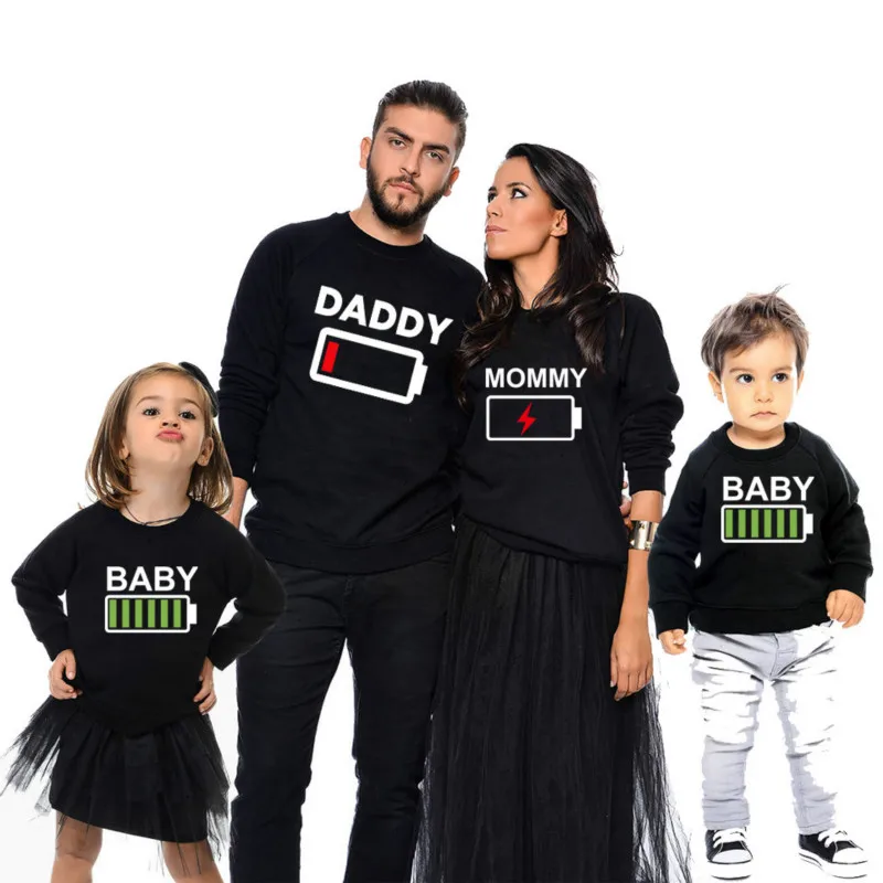 Shirts Matching Outfits Family Daddy Mommy Baby Long Sleeve Cotton Family Look Pajamas Mother Father Kids Clothes Black Fashion
Shirts Matching Outfits Family Daddy Mommy Baby Long Sleeve Cotton Family Look Pajamas Mother Father Kids Clothes Black Fashion