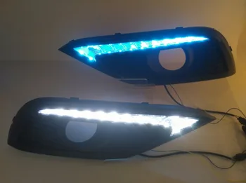 eOsuns led drl daytime running light for Honda crv 2012-2014 with moving yellow turn signals and blue night running light
eOsuns led drl daytime running light for Honda crv 2012-2014 with moving yellow turn signals and blue night running light