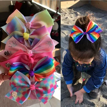 12pcs/Set Siwa Girls Hair Bows Rainbow Printed Knot Ribbon Bow For Girls Handmade Boutique Hair Clip Children Hair Accessories
12pcs/Set Siwa Girls Hair Bows Rainbow Printed Knot Ribbon Bow For Girls Handmade Boutique Hair Clip Children Hair Accessories