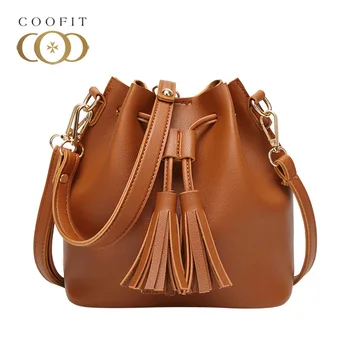 Coofit Small Tassel Bucket Bag Fashion Drawstring Handbag For Women Feminina Bags PU Leather Crossbody Bags Lady Girls Messenger
Coofit Small Tassel Bucket Bag Fashion Drawstring Handbag For Women Feminina Bags PU Leather Crossbody Bags Lady Girls Messenger