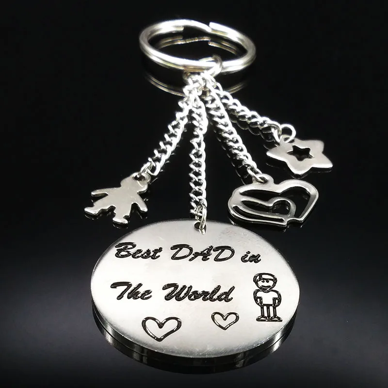 2019 New Best DAD in The World Silver Color Stainless Steel Keychain For Dad Round Key Chain Jewelry Father's Day Gift K73215
2019 New Best DAD in The World Silver Color Stainless Steel Keychain For Dad Round Key Chain Jewelry Father's Day Gift K73215
