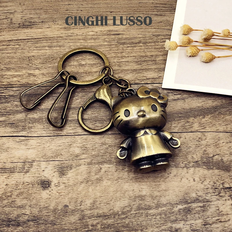 CINGHI LUSSO Cute Hello Kitty Pig Key Chain Men Antique Metal Keychain Car Key Rings Holder Women Leaf Bag Pendant Gift Trinket
CINGHI LUSSO Cute Hello Kitty Pig Key Chain Men Antique Metal Keychain Car Key Rings Holder Women Leaf Bag Pendant Gift Trinket