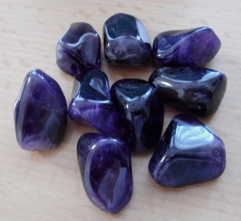 Фото Amethyst Tumblestones Healing Crystals 10 | Дом и сад