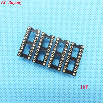 26pcs Round Hole 18 Pin 2.54MM DIP IC Socket Adaptor Solder Type IC Connector (If you need other quantity, please contact us )
26pcs Round Hole 18 Pin 2.54MM DIP IC Socket Adaptor Solder Type IC Connector (If you need other quantity, please contact us )