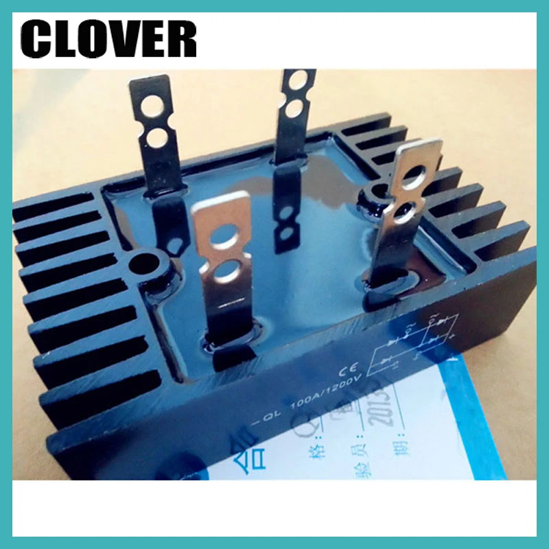 QL100A single phase diode bridge rectifier for generator 60*100 1200v 100a rectifier
QL100A single phase diode bridge rectifier for generator 60*100 1200v 100a rectifier