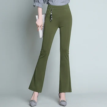 2020 new plus size women's fashion flare pants high elastic waist casual formal pants female slim office pants trousers pantalon
2020 new plus size women's fashion flare pants high elastic waist casual formal pants female slim office pants trousers pantalon