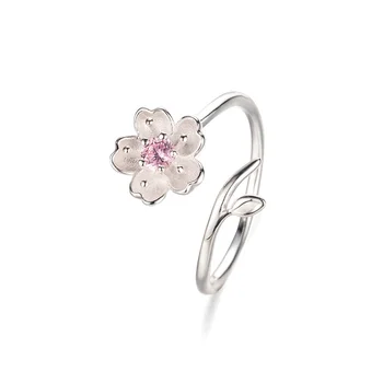 S925 standard silver Personality ideas Fashion cherry Zircon Inlaid Ring Opening adjustable ring Exquisite jewelry #6--#8
S925 standard silver Personality ideas Fashion cherry Zircon Inlaid Ring Opening adjustable ring Exquisite jewelry #6--#8