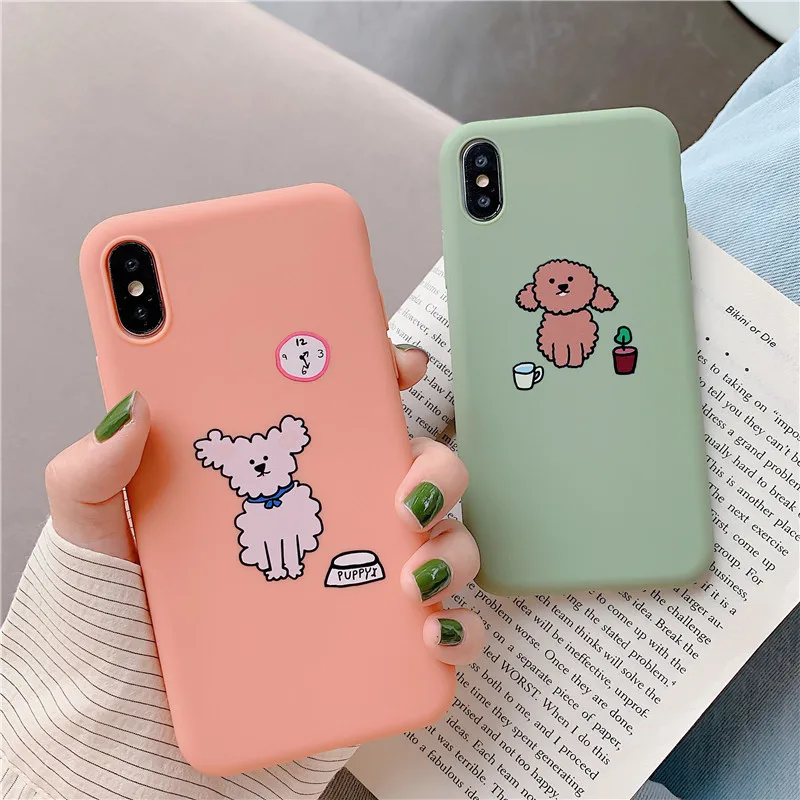 Candy Color Coque for Iphone 6s Case Matte Soft TPU Cute Dog Phone Case for Iphone X 7 8 6 6S Plus Xr Xs/Xs Max Cover Case Coque
Candy Color Coque for Iphone 6s Case Matte Soft TPU Cute Dog Phone Case for Iphone X 7 8 6 6S Plus Xr Xs/Xs Max Cover Case Coque