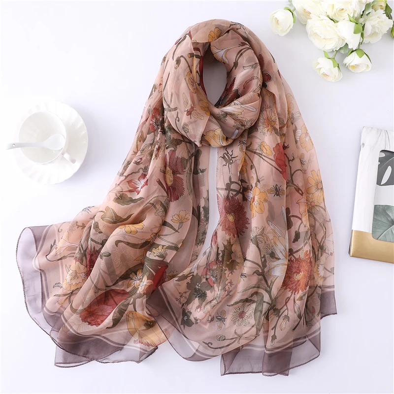 2019 floral print silk shawls and wraps women scarf summer beach stoles large size lady pashmina bandana female hijiabs foulard
2019 floral print silk shawls and wraps women scarf summer beach stoles large size lady pashmina bandana female hijiabs foulard