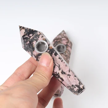 Drop Shipping Natural pink peach blossom stone Crystal Smoking Pipe + strainer quartz stone healing wand Free Shipping
Drop Shipping Natural pink peach blossom stone Crystal Smoking Pipe + strainer quartz stone healing wand Free Shipping