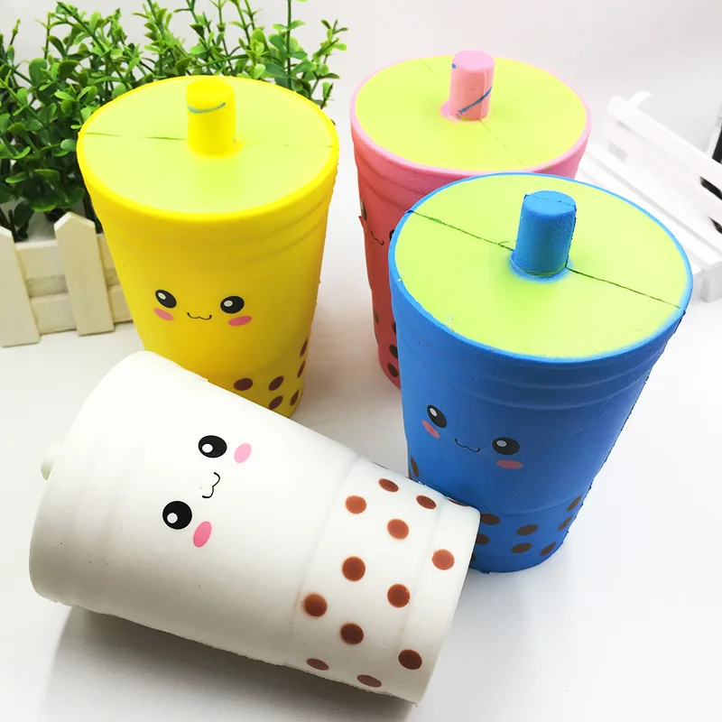 

New Squishy Antistress Slow Rebound Sippy Cup Coke Cup Coffee Cup Pu Slow Rebound Milk Tea Cup Decompression Toys for Children