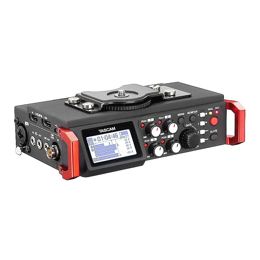 

TASCAM DR-701D Linear PCM Recorder / Mixer 6-Track Field Recorder audio for DSLR camera Portable Audio System Video Production