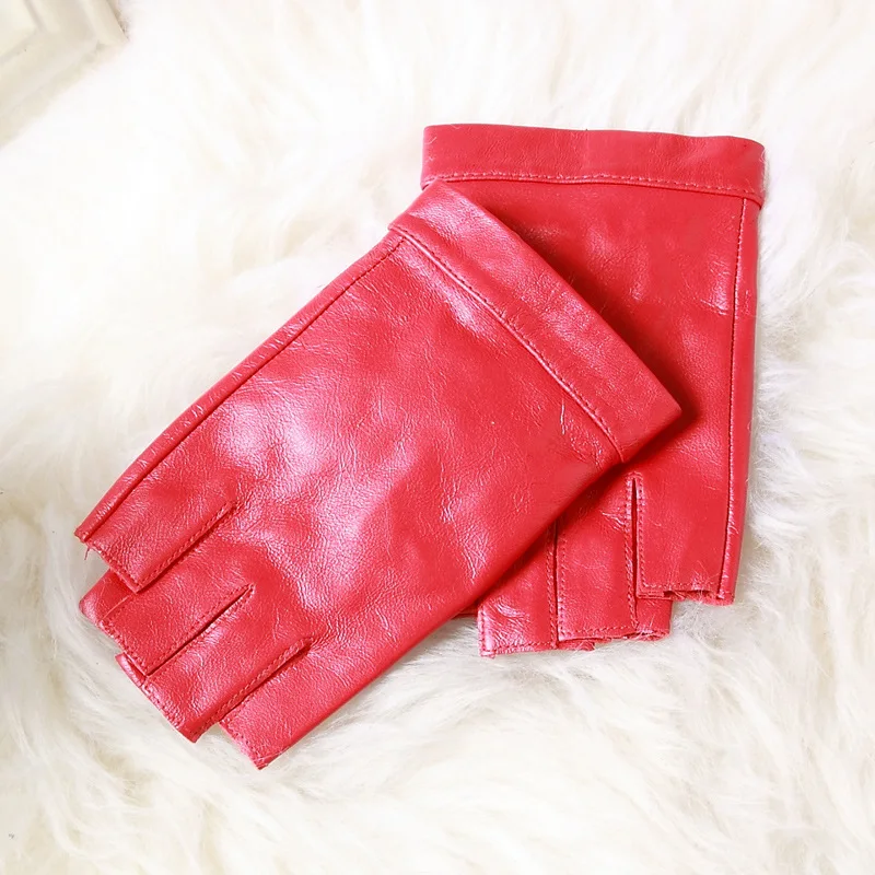 2017 New Genuine Leather Half Finger Gloves For Men Women Driving Locomotive Sheepskin Glove Semi-Finger Red Black Gloves 2031
2017 New Genuine Leather Half Finger Gloves For Men Women Driving Locomotive Sheepskin Glove Semi-Finger Red Black Gloves 2031