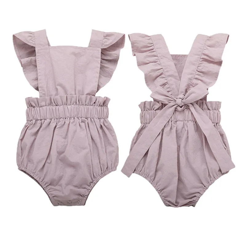 Cute Baby Girl Ruffle Solid Color Romper Jumpsuit Backless Outfits Sunsuit for Newborn Infant Children Clothes Kid Clothing
Cute Baby Girl Ruffle Solid Color Romper Jumpsuit Backless Outfits Sunsuit for Newborn Infant Children Clothes Kid Clothing