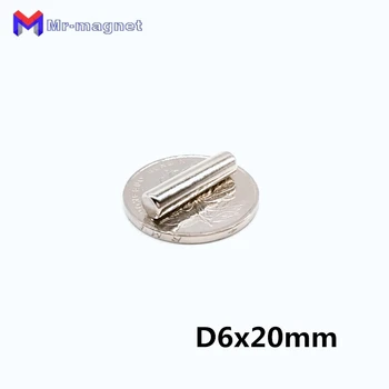 

50pcs 6x20mm neo neodymium D6x20mm magnets king N35 6mmx20mm, 6x20 permanent magnet 6*20 neodymium 6*20mm magnet