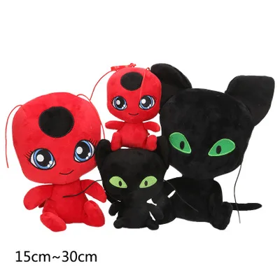 Ladybug Plush Pendant keychain Toys Plagg and Tikki Cat Noir Lady Bug Adrien Marinette Soft Stuffed Dolls
Ladybug Plush Pendant keychain Toys Plagg and Tikki Cat Noir Lady Bug Adrien Marinette Soft Stuffed Dolls