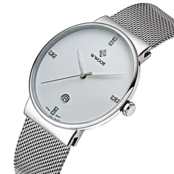 2019 Fashion Top brand WWOOR Watches Men Stainless Steel Mesh Strap Ultra-thin Dial Clock Man Simple Elegant Casual Quartz-watch
2019 Fashion Top brand WWOOR Watches Men Stainless Steel Mesh Strap Ultra-thin Dial Clock Man Simple Elegant Casual Quartz-watch