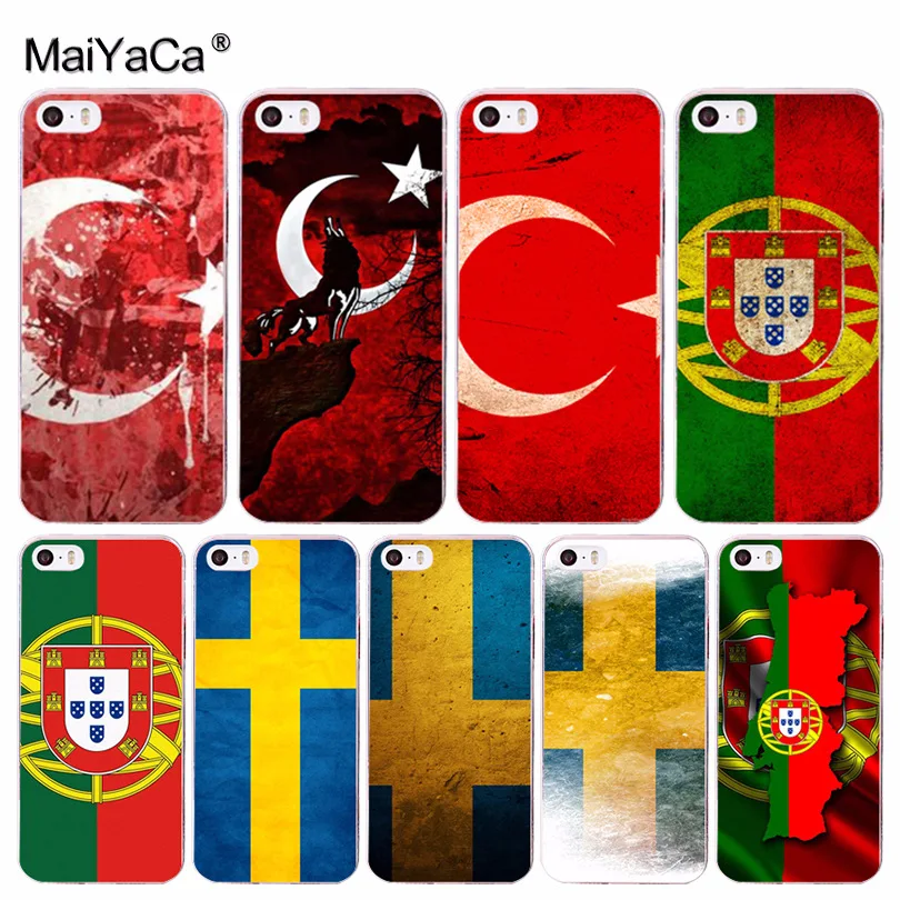 MaiYaCa National flag Turkey Portugal fashion design cell Case for Apple iPhone 8 7 6 6S Plus X 5 5S SE 5C 4 4S Mobile Cases
MaiYaCa National flag Turkey Portugal fashion design cell Case for Apple iPhone 8 7 6 6S Plus X 5 5S SE 5C 4 4S Mobile Cases