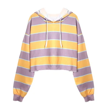 Women's Color Striped Long-Sleeved Loose Hooded Sweatshirts Autumn Casual Fashion Korean Style Pullovers Hoodies Female
Women's Color Striped Long-Sleeved Loose Hooded Sweatshirts Autumn Casual Fashion Korean Style Pullovers Hoodies Female