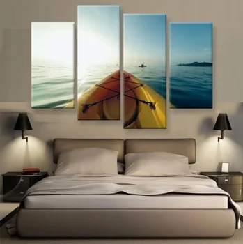 4 Panel Sunshine Rowboat Seascape Modern Home Wall Decor Painting Canvas Art HD Print Painting Canvas Wall Picture For Home Deco
4 Panel Sunshine Rowboat Seascape Modern Home Wall Decor Painting Canvas Art HD Print Painting Canvas Wall Picture For Home Deco