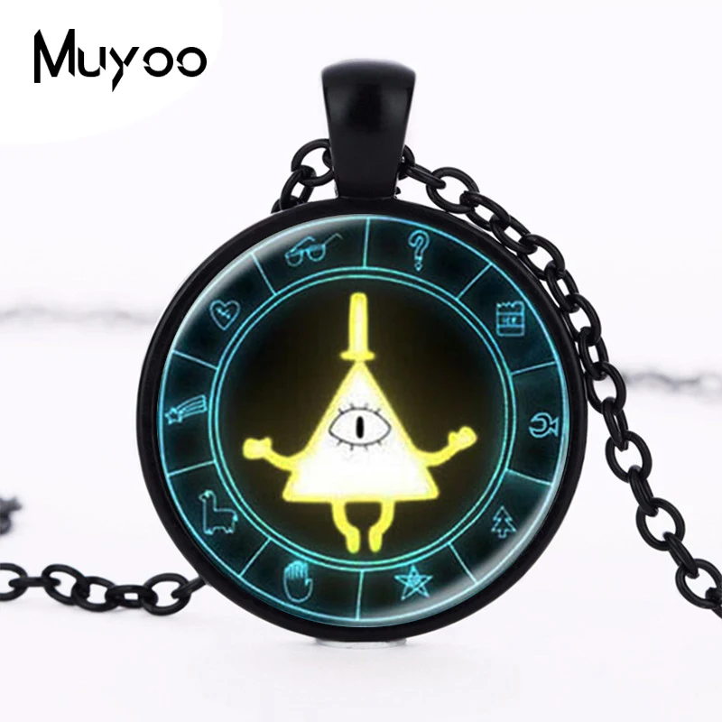 US Drama Gravity Falls Mysteries BILL CIPHER WHEEL Pendant charm Steampunk Necklace doctor who women mens vintage chain HZ1
US Drama Gravity Falls Mysteries BILL CIPHER WHEEL Pendant charm Steampunk Necklace doctor who women mens vintage chain HZ1