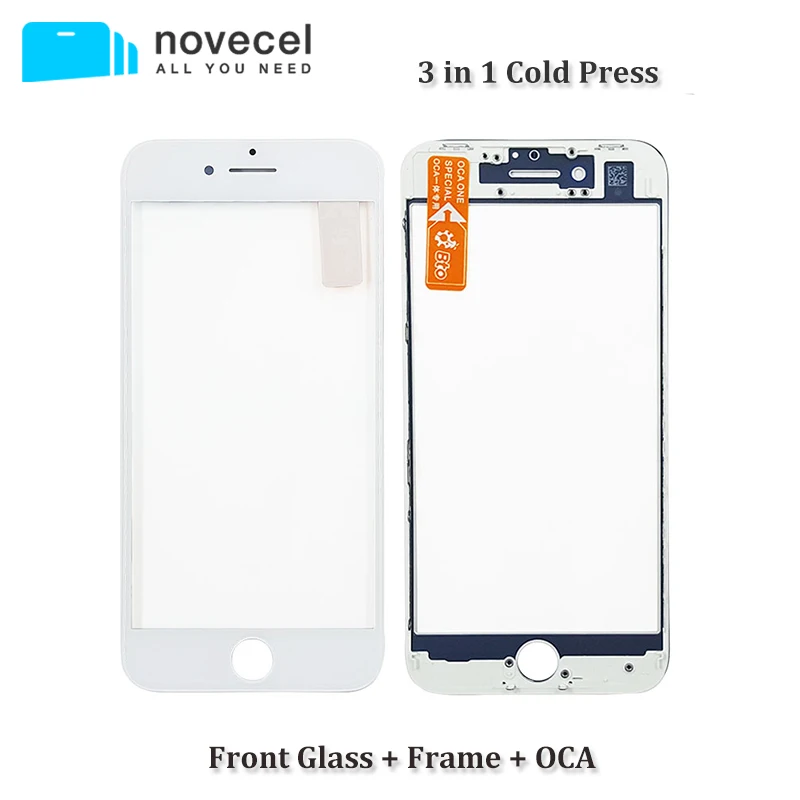 2pcs/lot Novecel AAA Cold Press 3 in 1 Front Screen Glass With Frame OCA For iphone 8 7 plus Repair Replacement
2pcs/lot Novecel AAA Cold Press 3 in 1 Front Screen Glass With Frame OCA For iphone 8 7 plus Repair Replacement