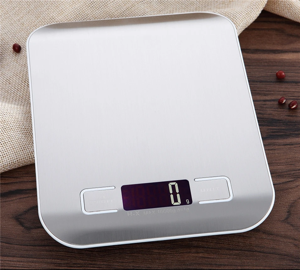 NEW 5000g 5KGg/1g Precise Digital Kitchen Scale LED Display Electronic Weight Scales Stainless Steel Food Cooking Libra
NEW 5000g 5KGg/1g Precise Digital Kitchen Scale LED Display Electronic Weight Scales Stainless Steel Food Cooking Libra