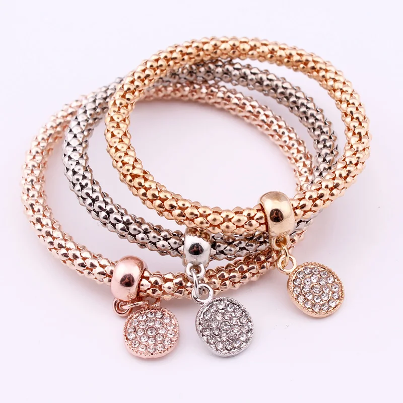 High Quality Crystal 2016 Fashion Bracelets Bangles Jewelry Gold Silver Chain Bracelet Crystal Round Charm Bracelets For Women
High Quality Crystal 2016 Fashion Bracelets Bangles Jewelry Gold Silver Chain Bracelet Crystal Round Charm Bracelets For Women