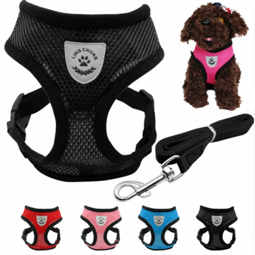 Breathable Mesh Small Dog Pet Reflective Harness Leash Sets Dog Vest Harness Collar For Chihuahua Pug Bulldog Cat arnes perro
Breathable Mesh Small Dog Pet Reflective Harness Leash Sets Dog Vest Harness Collar For Chihuahua Pug Bulldog Cat arnes perro
