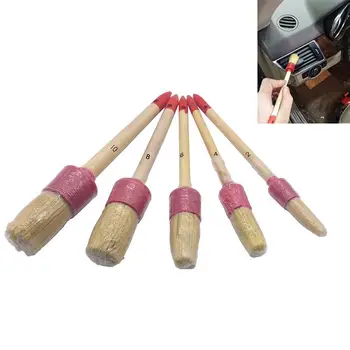 5pcs Boar Hair Detail Brush Set Bristle Cleaning Brush for Wheels Interior Leather Trim Air Vent
5pcs Boar Hair Detail Brush Set Bristle Cleaning Brush for Wheels Interior Leather Trim Air Vent