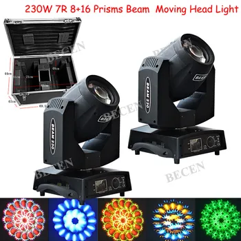 8+16Prisms 230W 7R Beam Moving Head Light sharpy Beam moving DJ Disco light 2pcs + fly case Ship from US
8+16Prisms 230W 7R Beam Moving Head Light sharpy Beam moving DJ Disco light 2pcs + fly case Ship from US