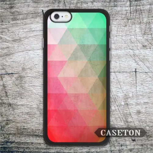 Green Red Geometric font b Case b font For font b iPhone b font font b