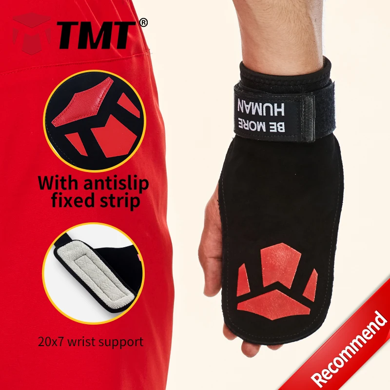 TMT 3 style Double Rawhide Antislip strips Widened lengthened wrist support Weight Lifting Training Wrist Brace Hand Protection
TMT 3 style Double Rawhide Antislip strips Widened lengthened wrist support Weight Lifting Training Wrist Brace Hand Protection