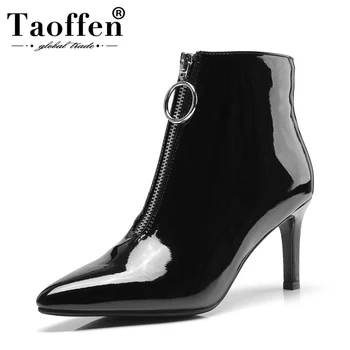 Taoffen Woman Spring Winter Office Lady Ankle Boots Thin Heels Zipper Pointed Toe Short Boots Daily Work Shoes Woman Size 32-43
Taoffen Woman Spring Winter Office Lady Ankle Boots Thin Heels Zipper Pointed Toe Short Boots Daily Work Shoes Woman Size 32-43